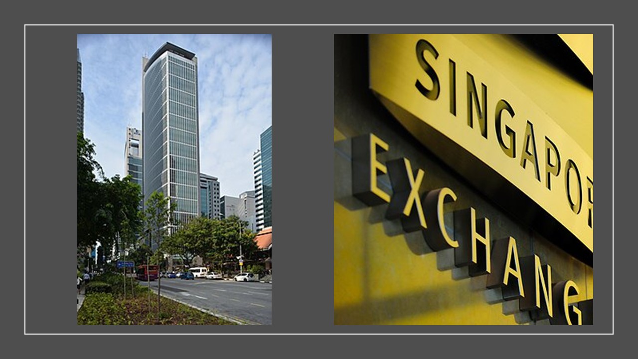Singapore Exchange building and signage Singapore Stock Exchange SGX