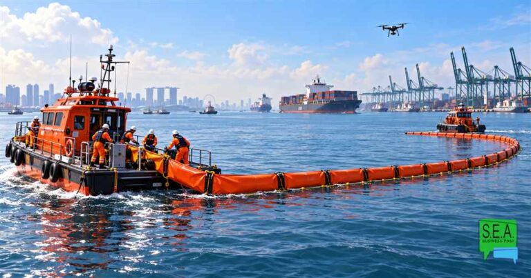 Singapore oil spill exercise tests regional shipping resilience
