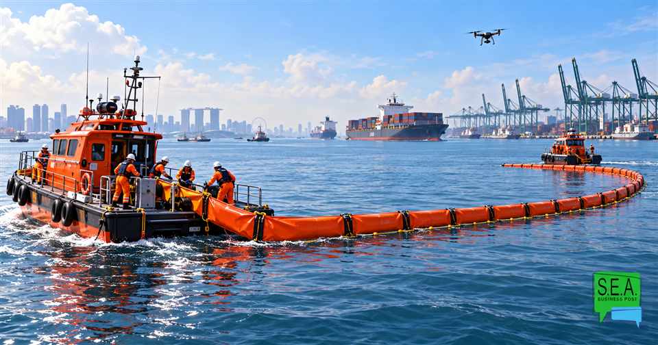 Singapore oil spill exercise tests regional shipping resilience